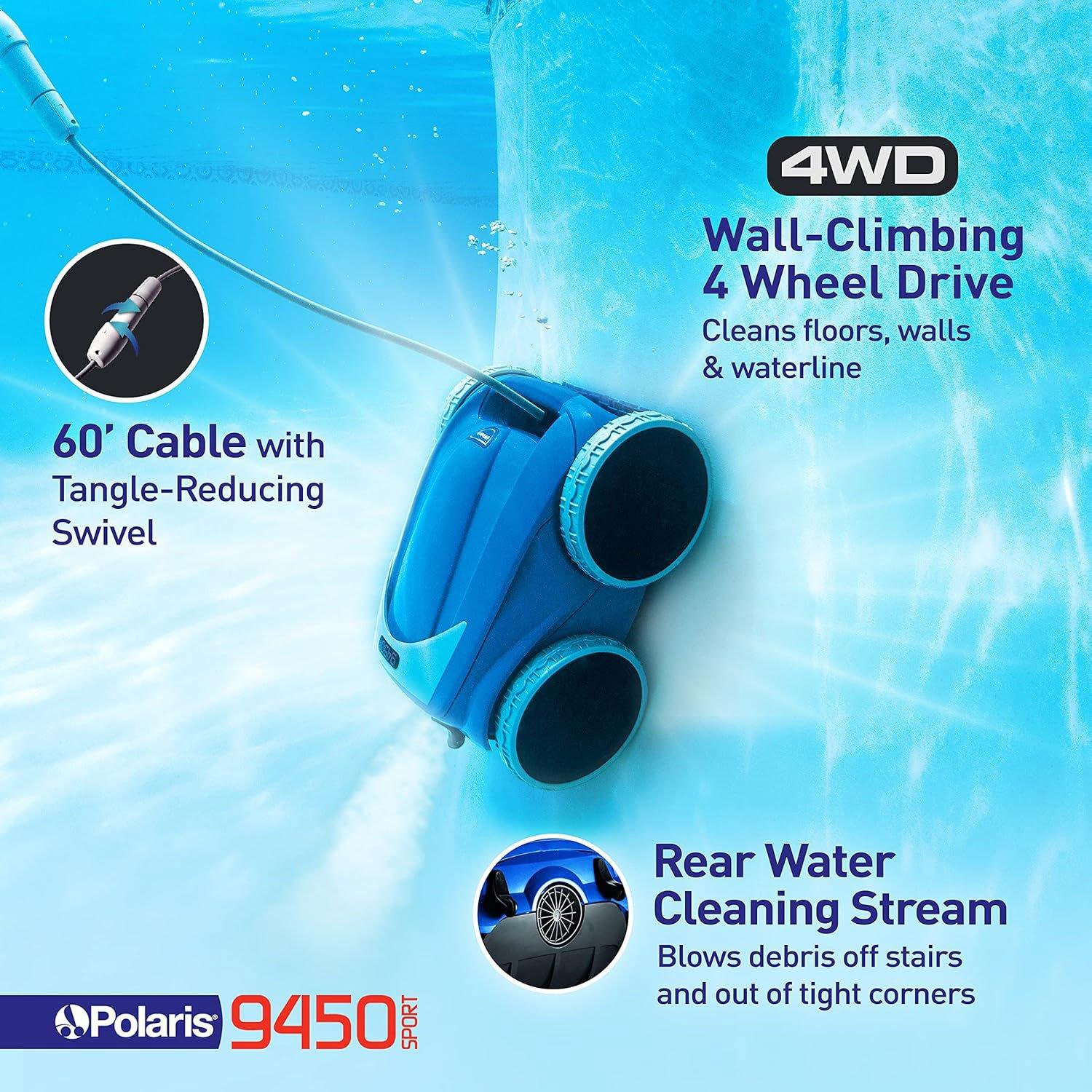 9450 Sport Robotic Pool Cleaner, Includes Caddy