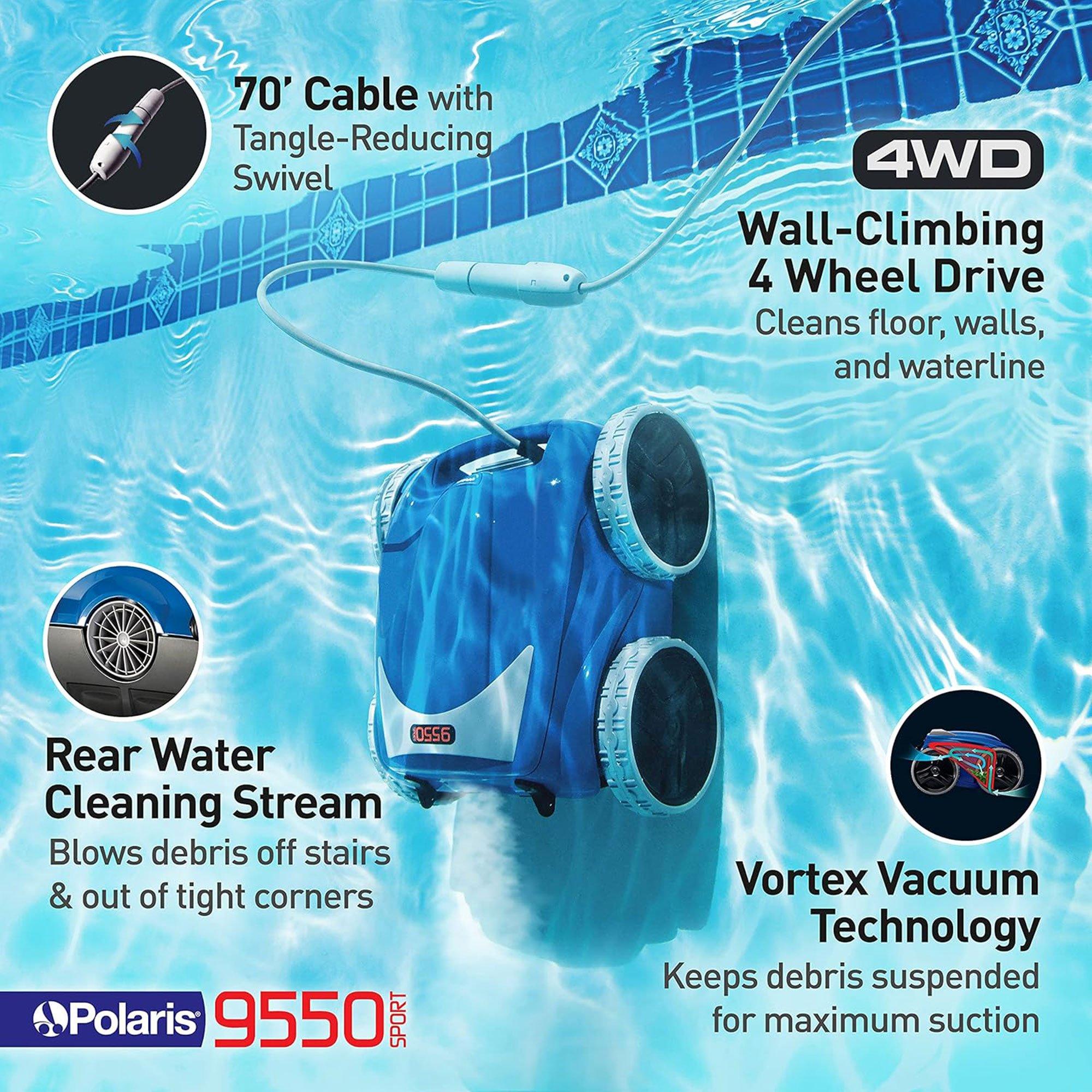9550 Sport Robotic Pool Cleaner, Includes Remote & Caddy