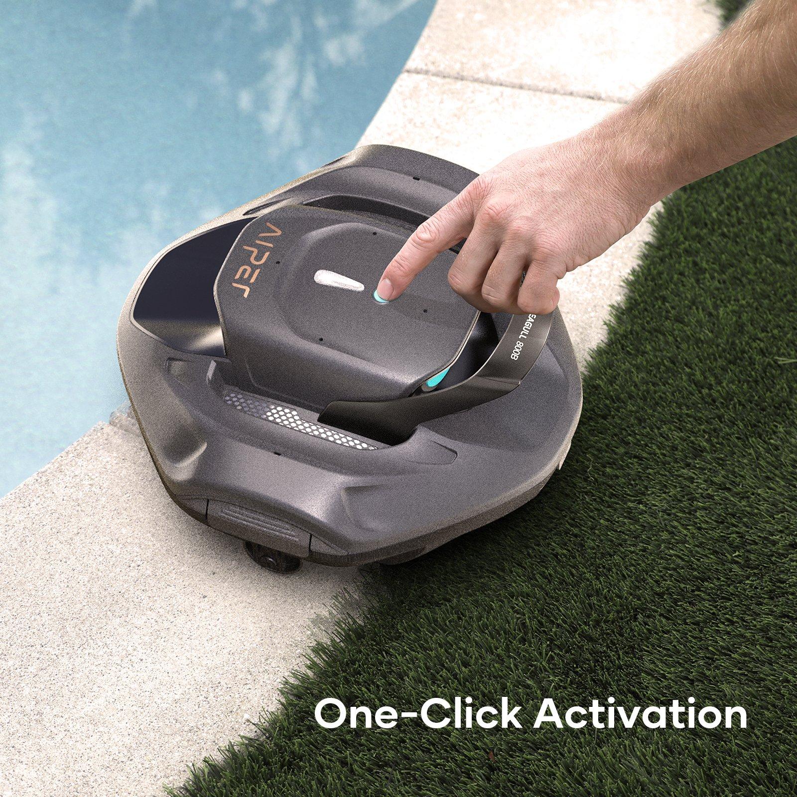 Aiper Seagull 800B Cordless Above Ground Robotic Pool Cleaner In The Swim