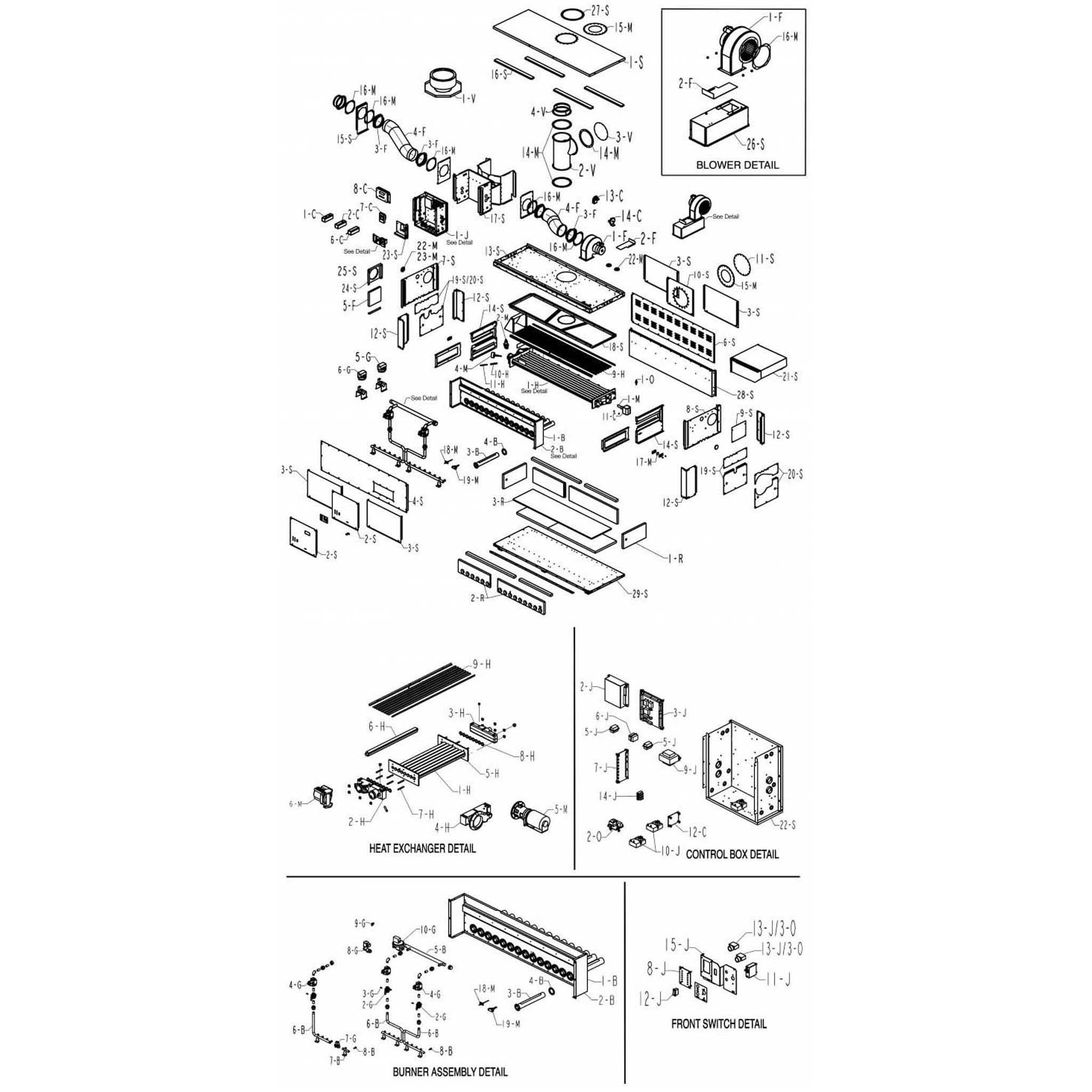 Raypak 302A-902A Hi Delta Heater Replacement Parts