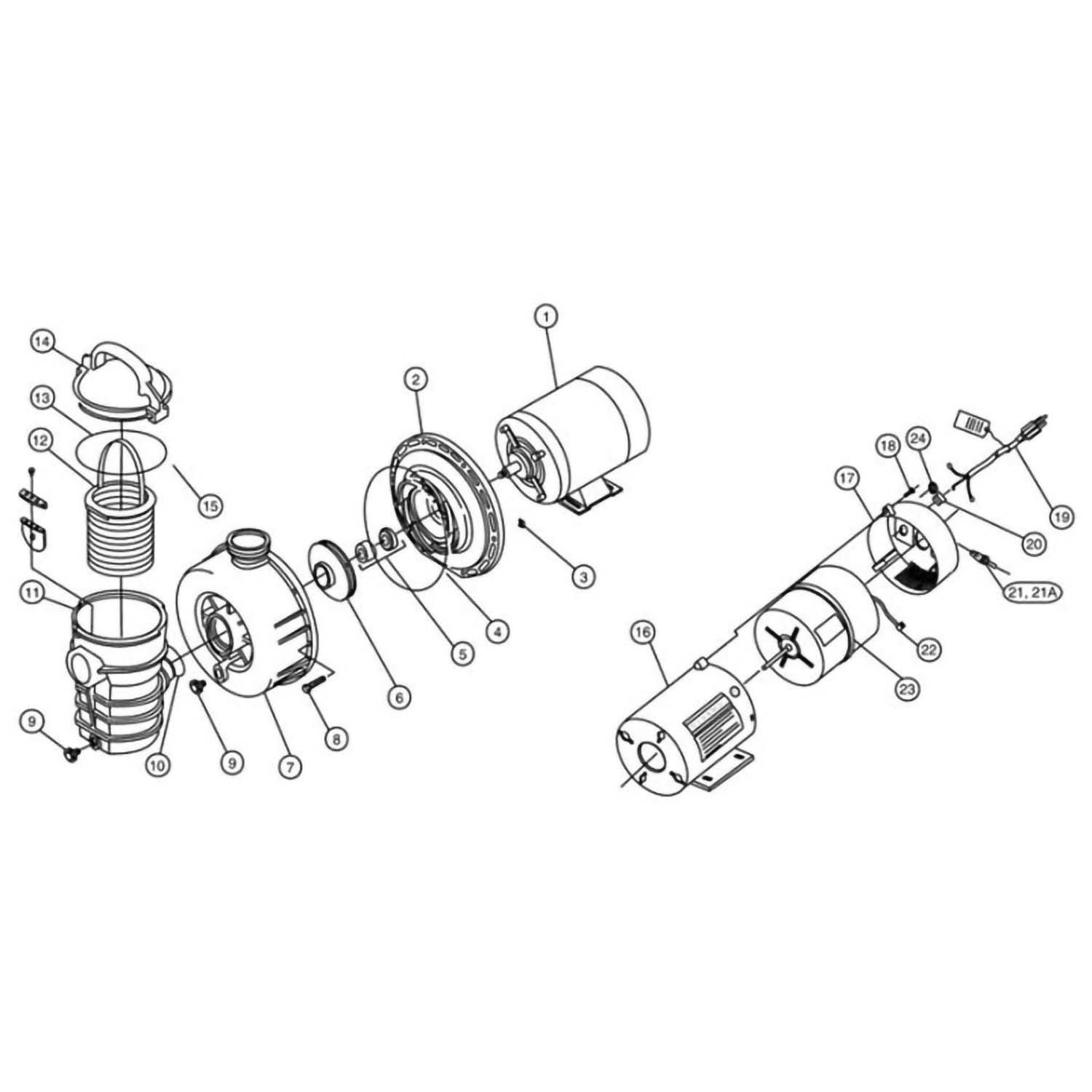 Sta-Rite Dynamo Pump Part Schematic