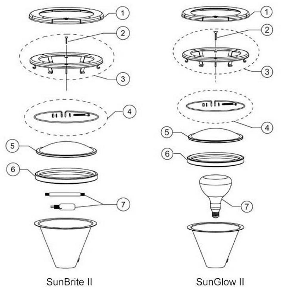 Sta-Rite Sunbrite II / SunGlow II Parts Breakdown