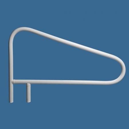 52" Return to Deck Cross Braced 3 Bend Hand/Grab Rail, Taupe