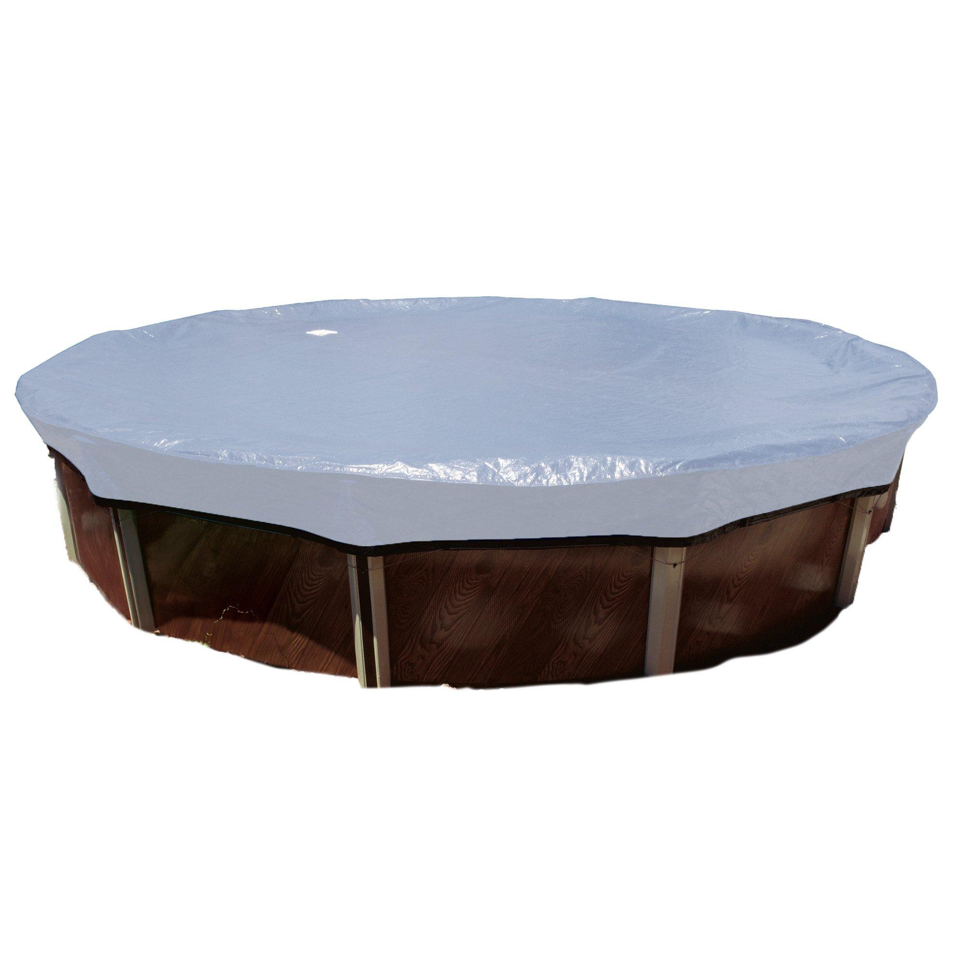 Round Super Polar Plus Above Ground Winter Pool Cover 16 Year Warranty Silver