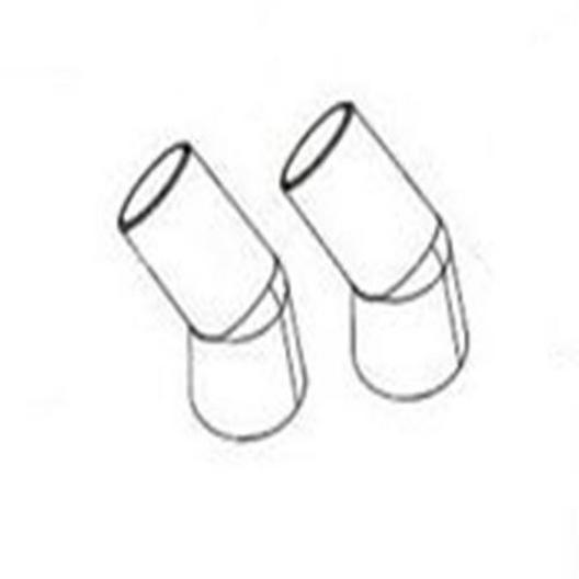 Jacuzzi  45 Degree Elbow for J-D300 Cleaner 2 Pack