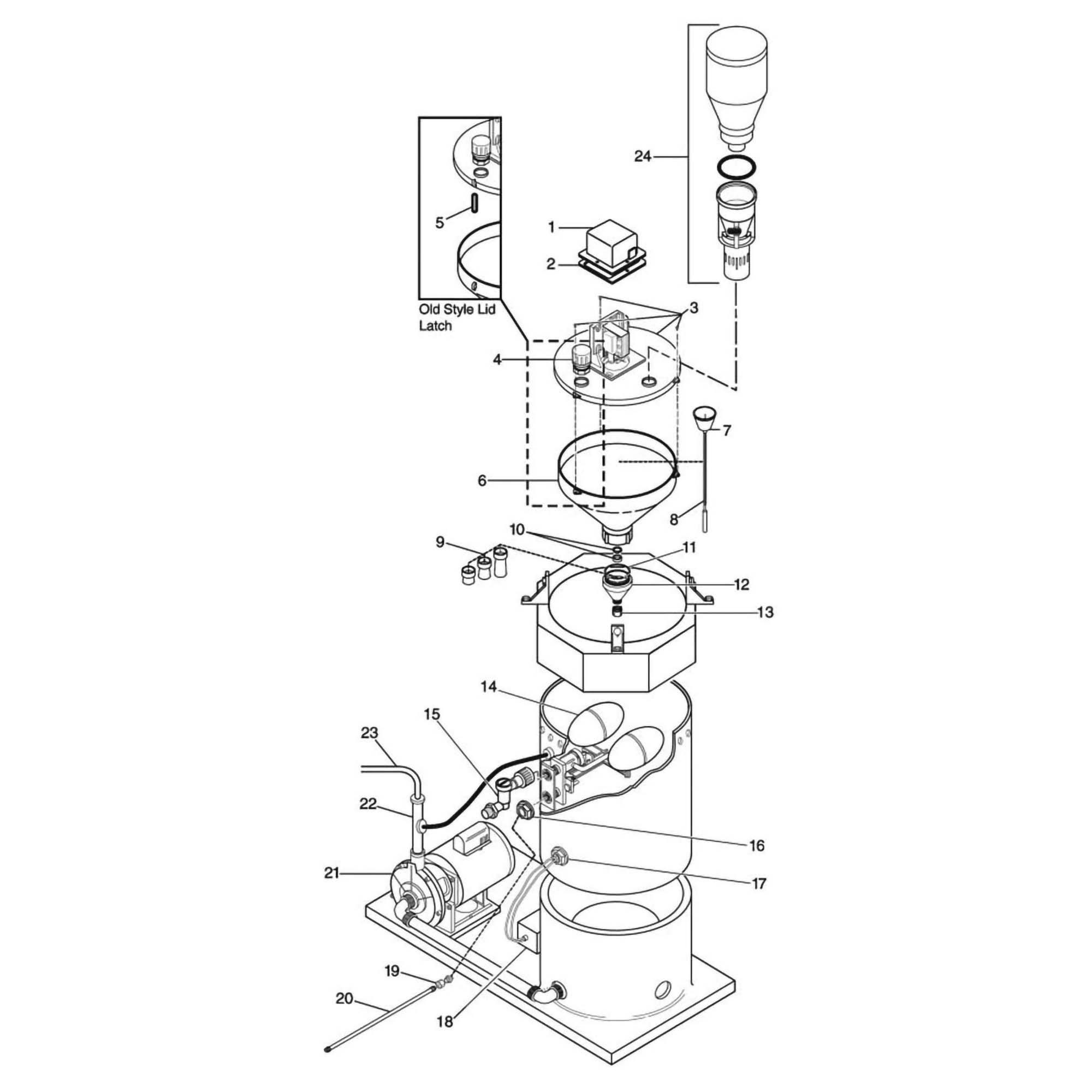 Polaris Watermatic G7500 Cal Hypo Granular Feeder Parts