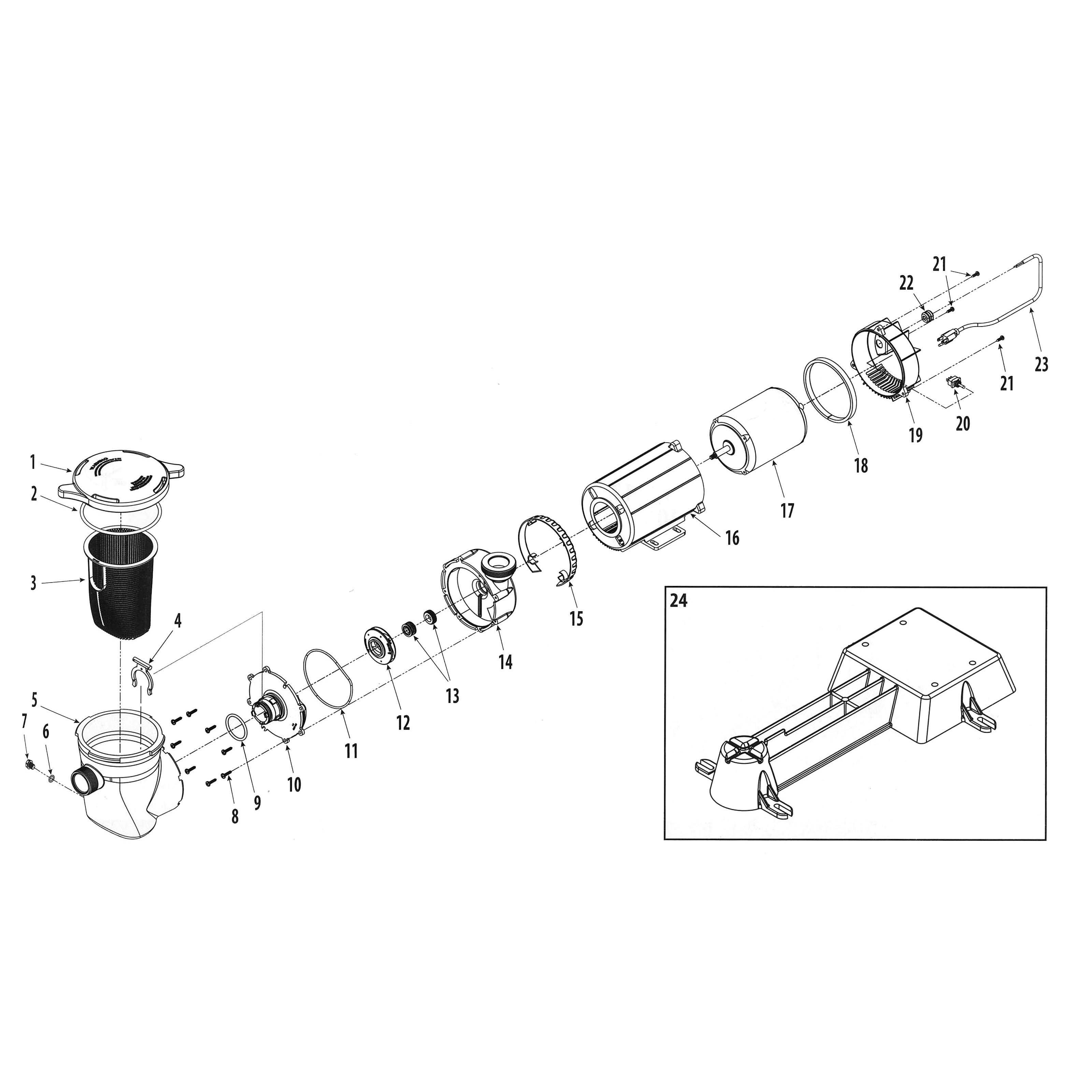 Waterway CSA Supreme Pool Pump Parts