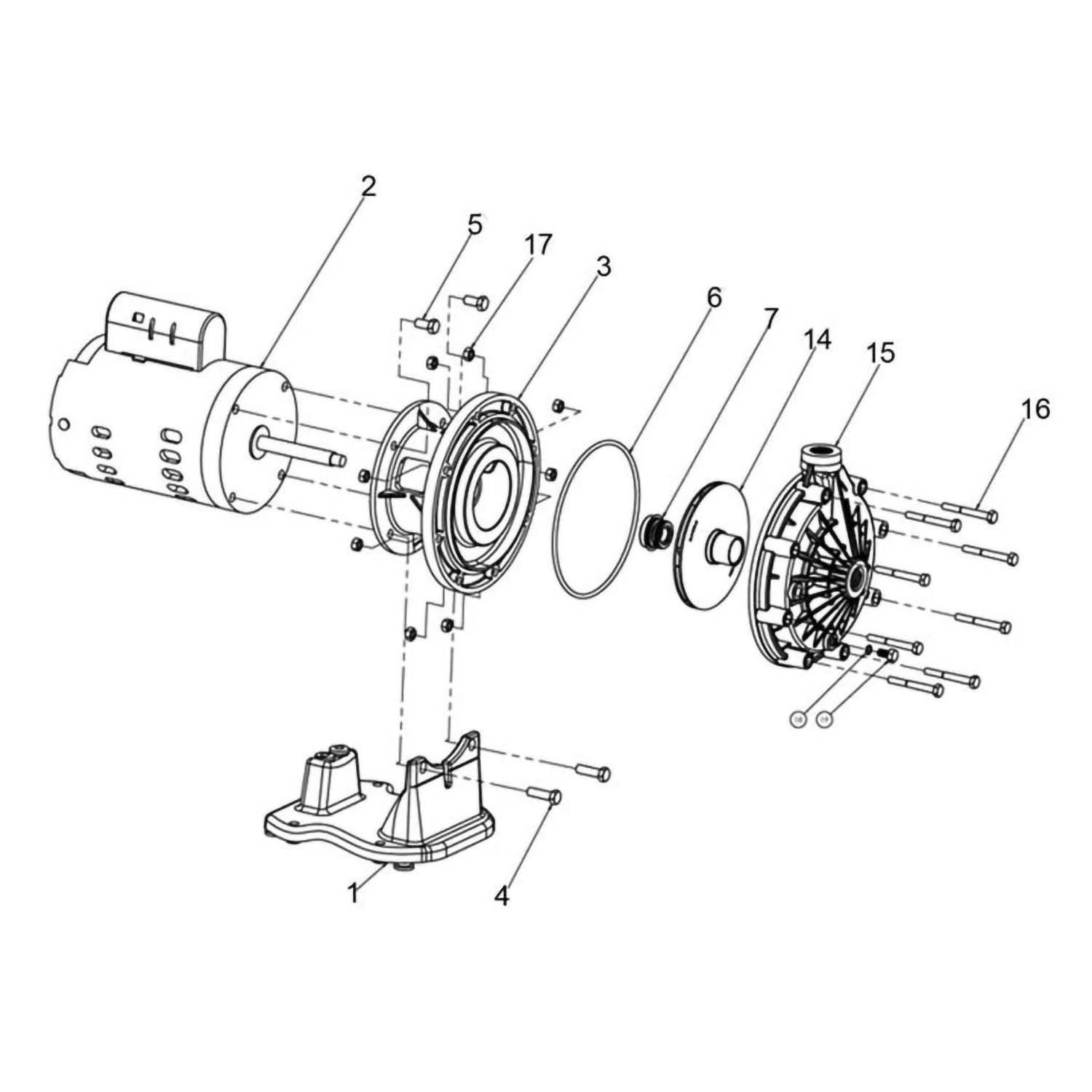 Pentair Letro Pool Cleaner Booster Pump Parts