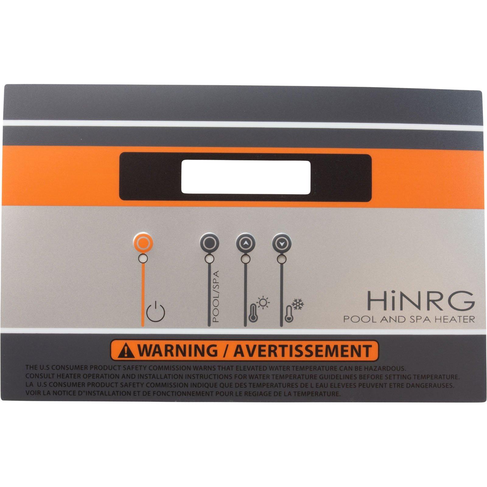 JCZ HEATER FACIA LABEL