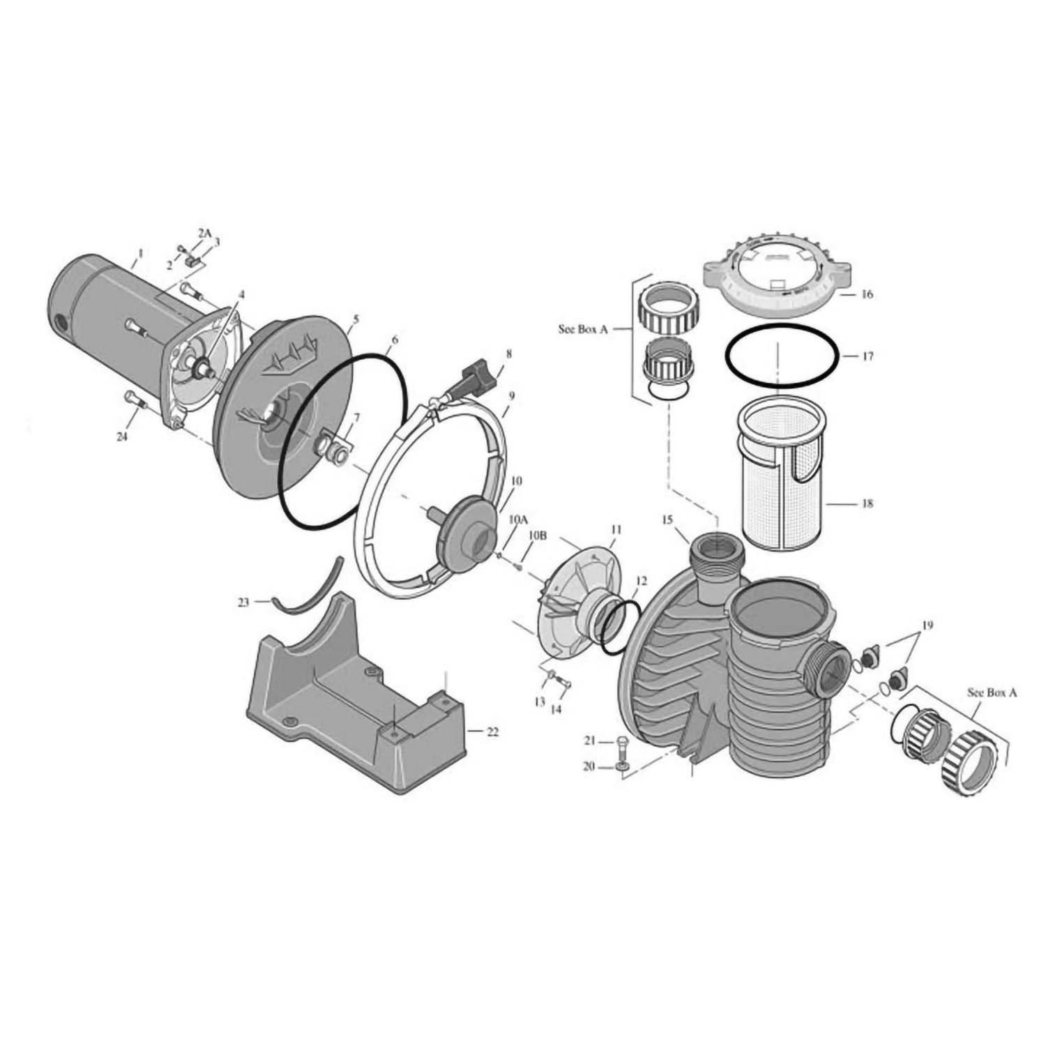 Sta-Rite Max-E-Pro Series Pump Part List