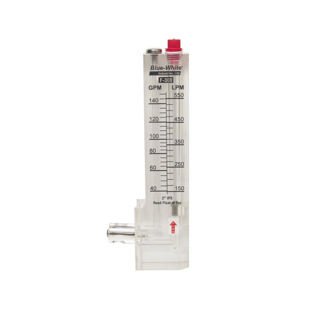 D-30200P F-300 Series Flow Meter 2 PVC Vertical 40-150 GPM Downward Flow