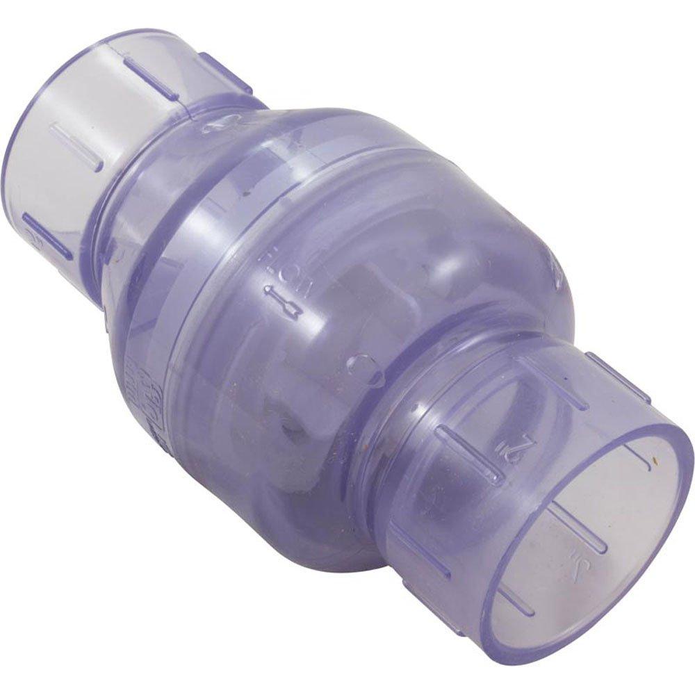 Flo-Controls Check Valve 2 Slip Spring Clear | Leslie's Pool Supplies