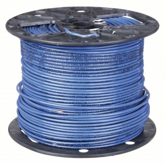 Grainger  Building Wire Blue #12 AWG Wire Size 1 Conductors 500 ft THHN