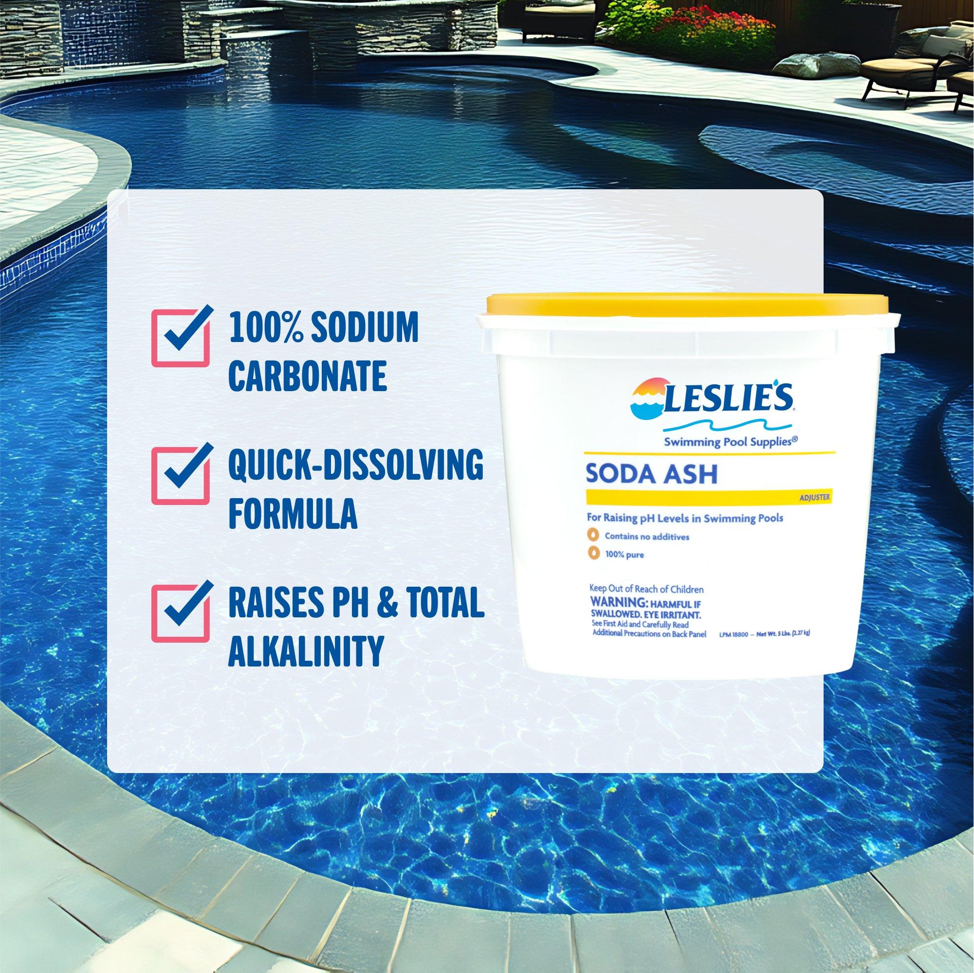 Leslie's  Soda Ash pH Up 45 lbs.