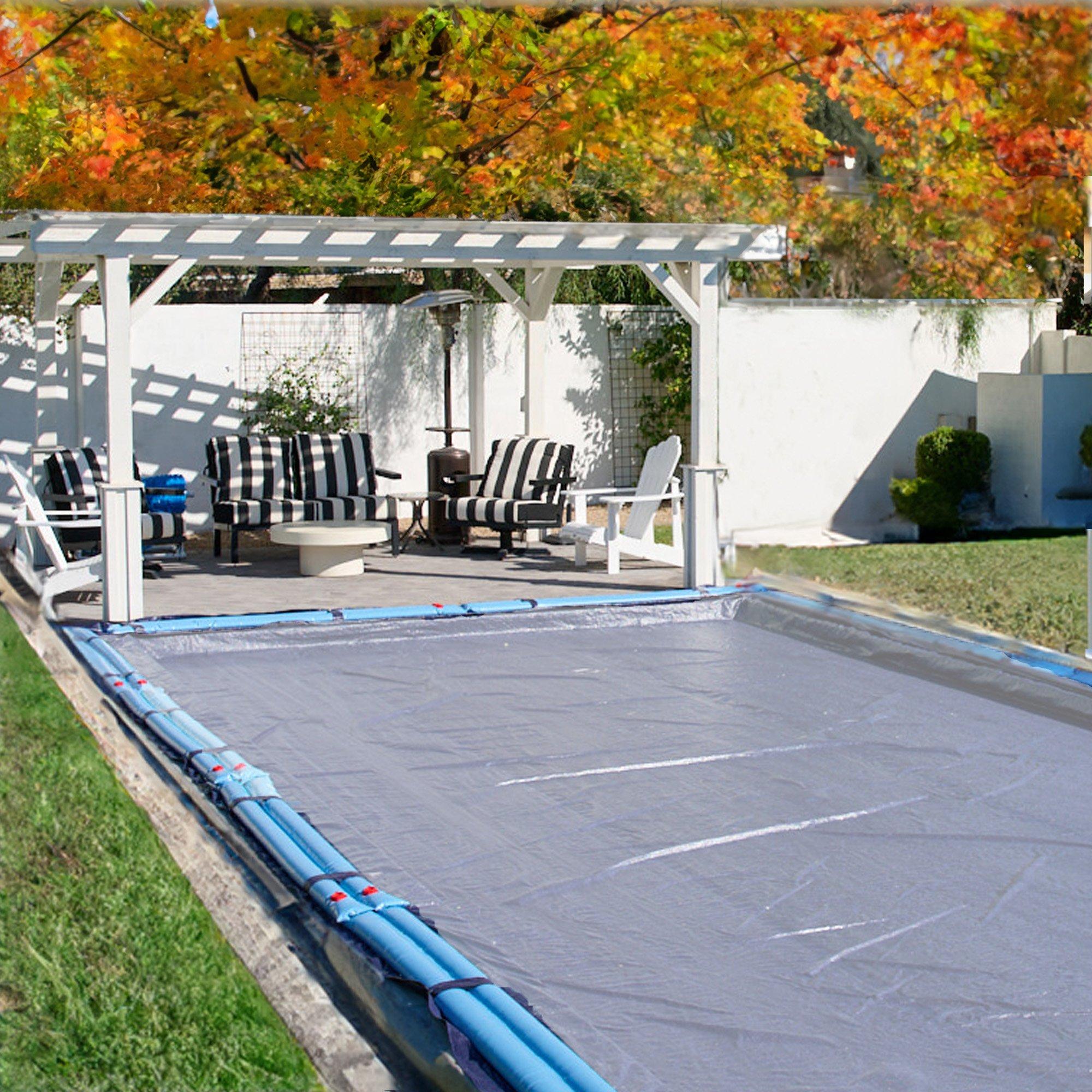 Micro Mesh 16 x 36 Rectangle Winter Pool Cover 8 Year Warranty