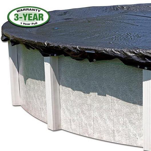Oval Fine Mesh Above Ground Winter Pool Cover 3-Year Warranty