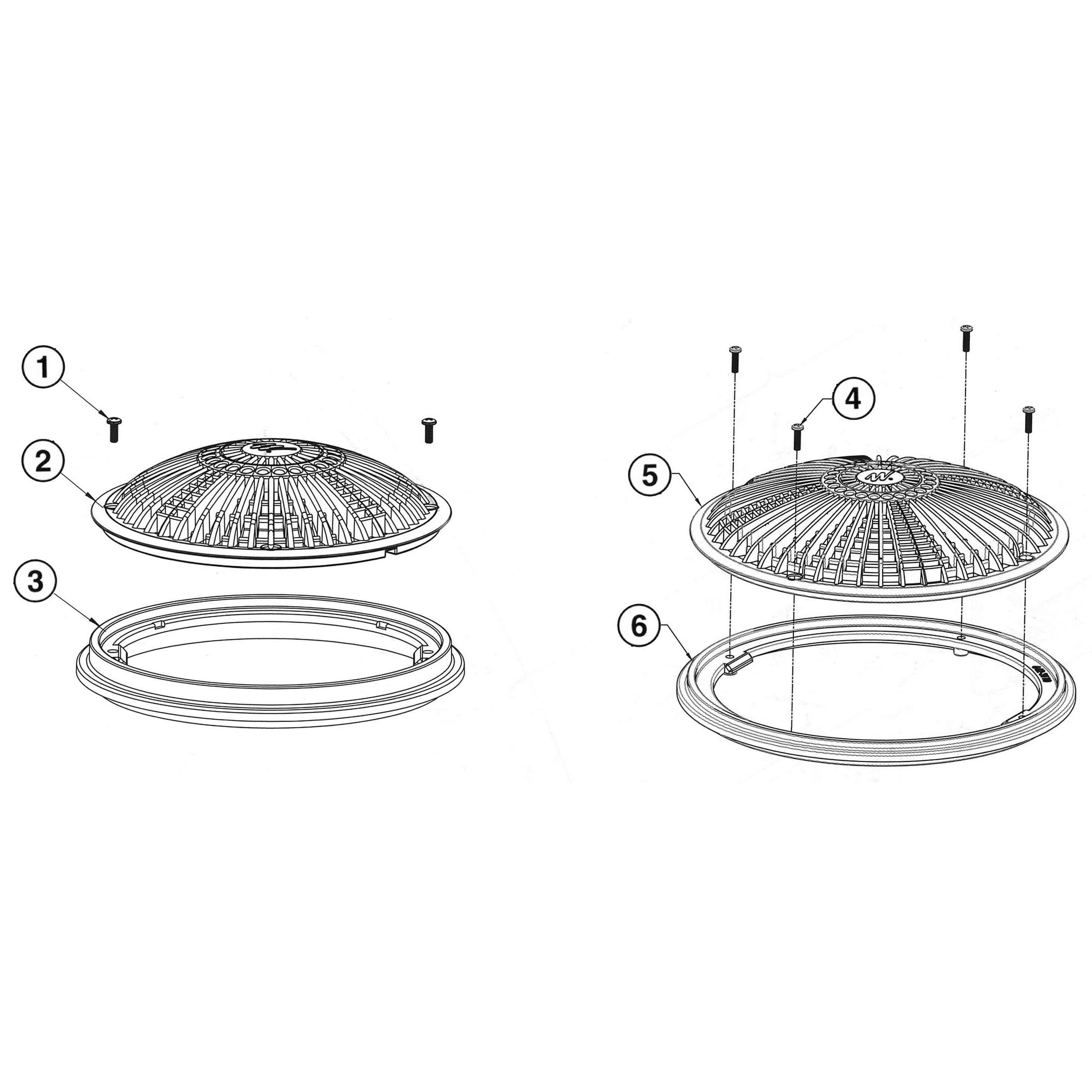 Waterway TruFlo Drain Cover Replacement Parts