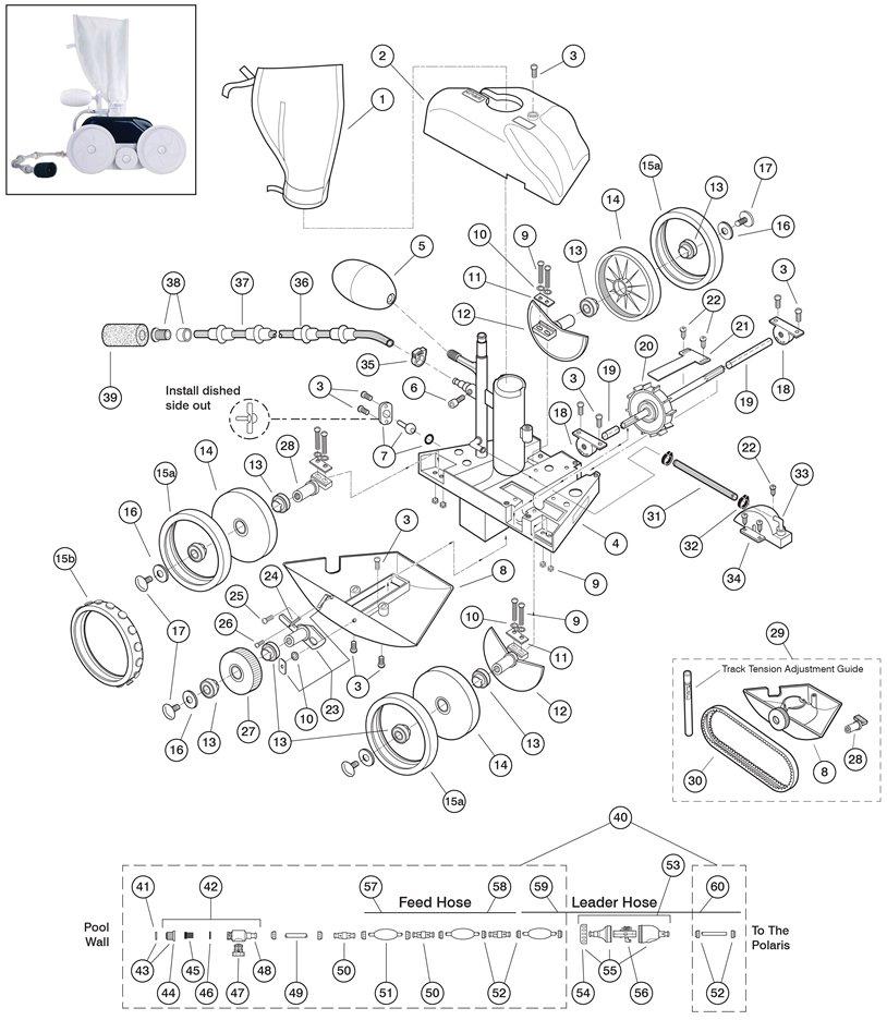 Polaris 180 Pool Cleaner Parts In The Swim