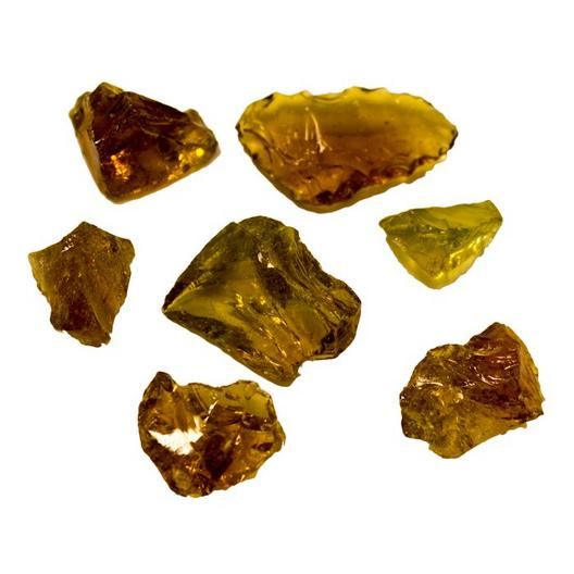 FIRE GLASS IN AMBER