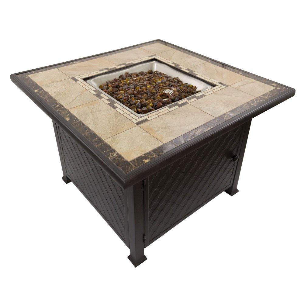 AZ Patio Heaters  Square Tile Top Fire Pit