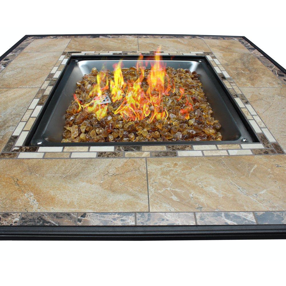 AZ Patio Heaters Square Tile Top Fire Pit In The Swim