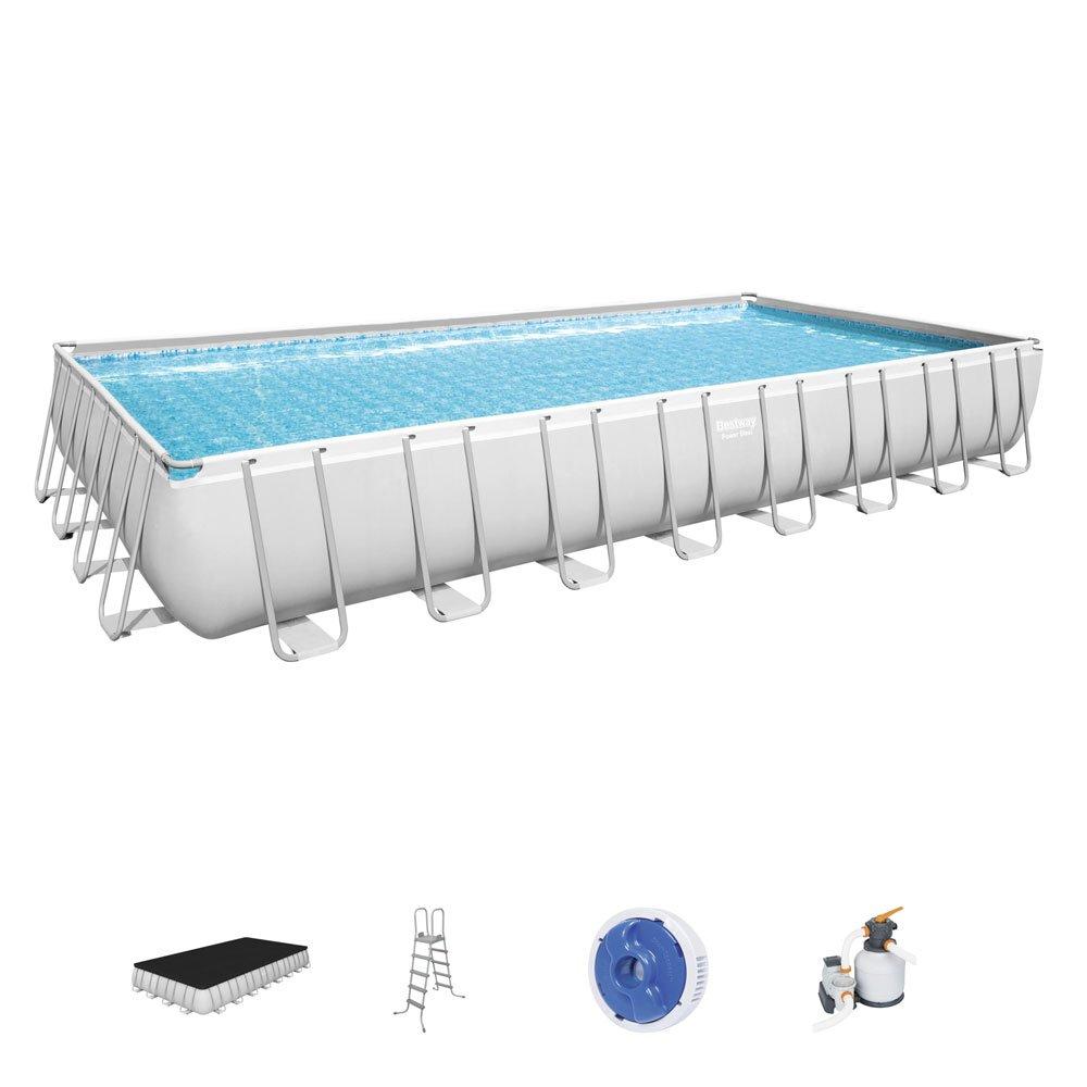 Bestway  Power Steel 31 x 16 Rectangle Above Ground Pool Set