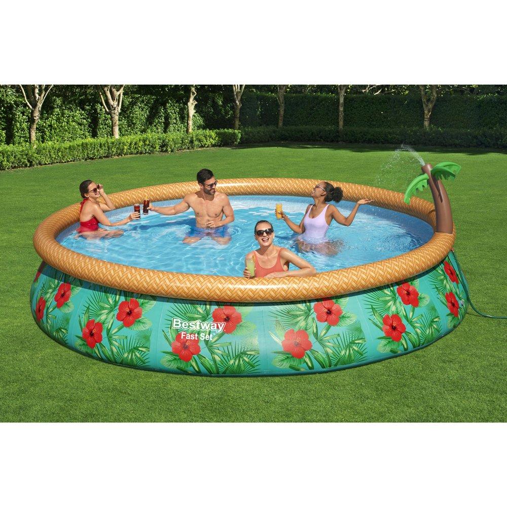 Bestway  Fast Set Paradise Palms 15 Round Inflatable Pool Set