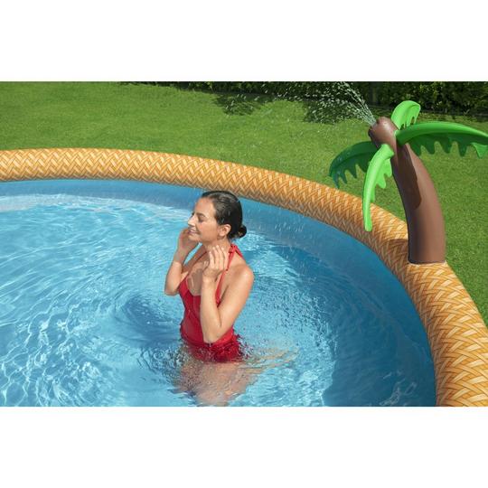 Bestway Fast Set Paradise Palms 15' Round Inflatable Pool Set | Leslie's  Pool Supplies
