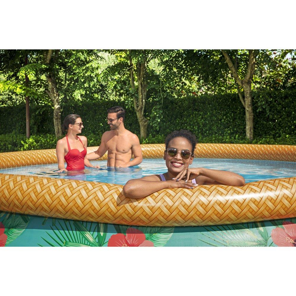 Inflatable Set Paradise Fast | In Swim Bestway Set Palms The 15\' Pool Round