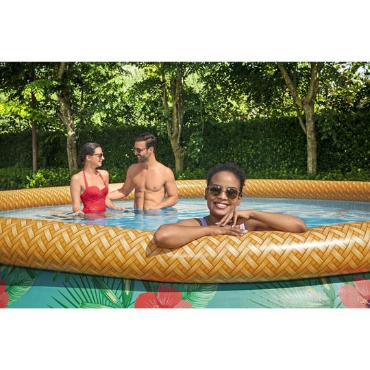 Bestway Fast Set Paradise Palms 15\' Round Inflatable Pool Set | In The Swim