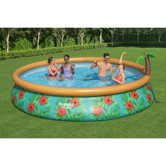 Bestway  Fast Set Paradise Palms 15 Round Inflatable Pool Set