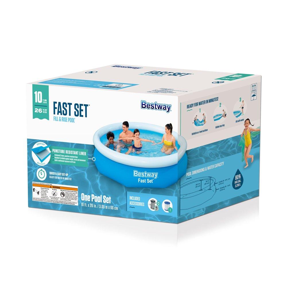 Bestway  Fast Set 10 Round Inflatable Pool Set