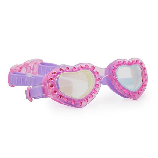 Bling2o  Pink Stone Heart Kids Swim Goggles