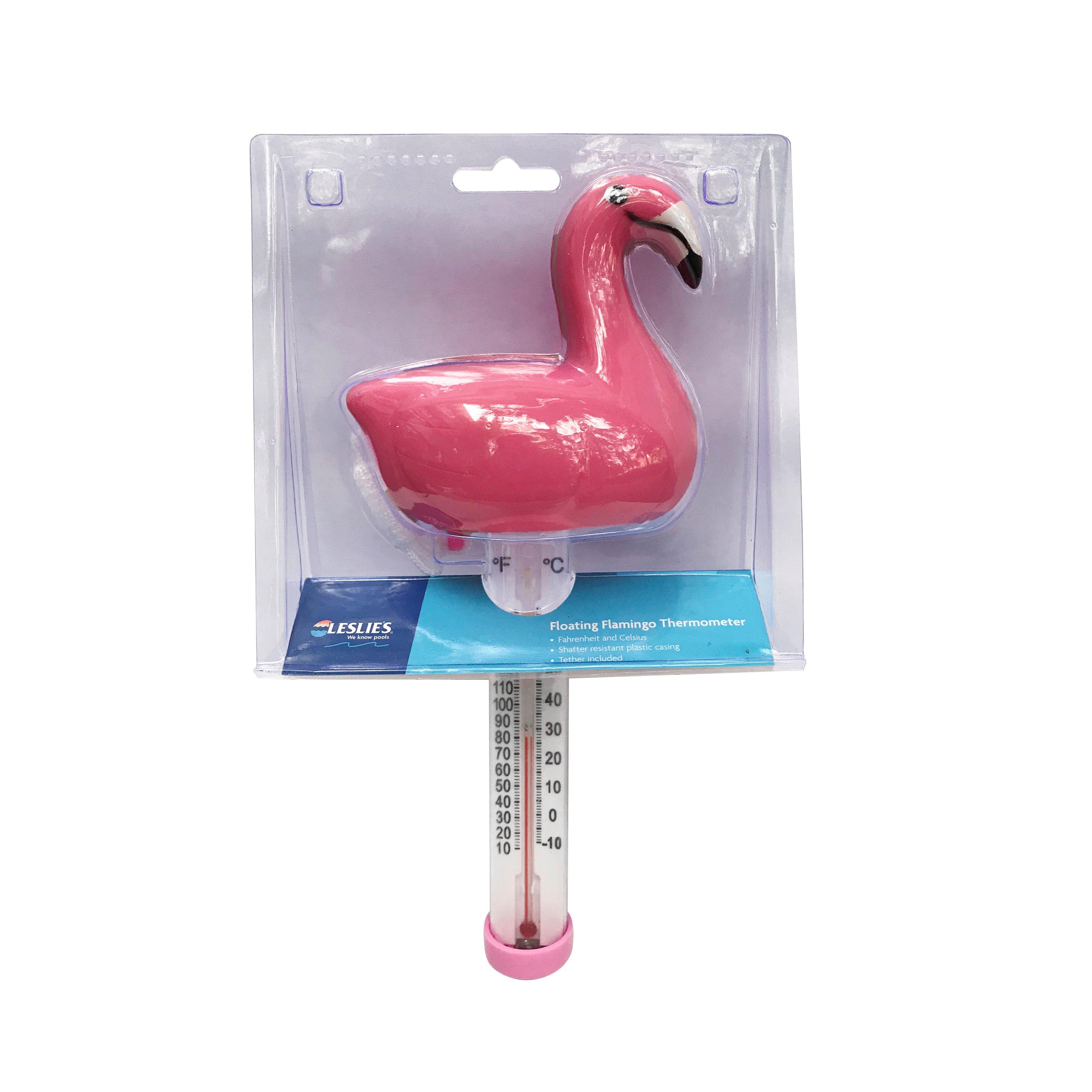 Leslie's  Floating Thermometer Flamingo