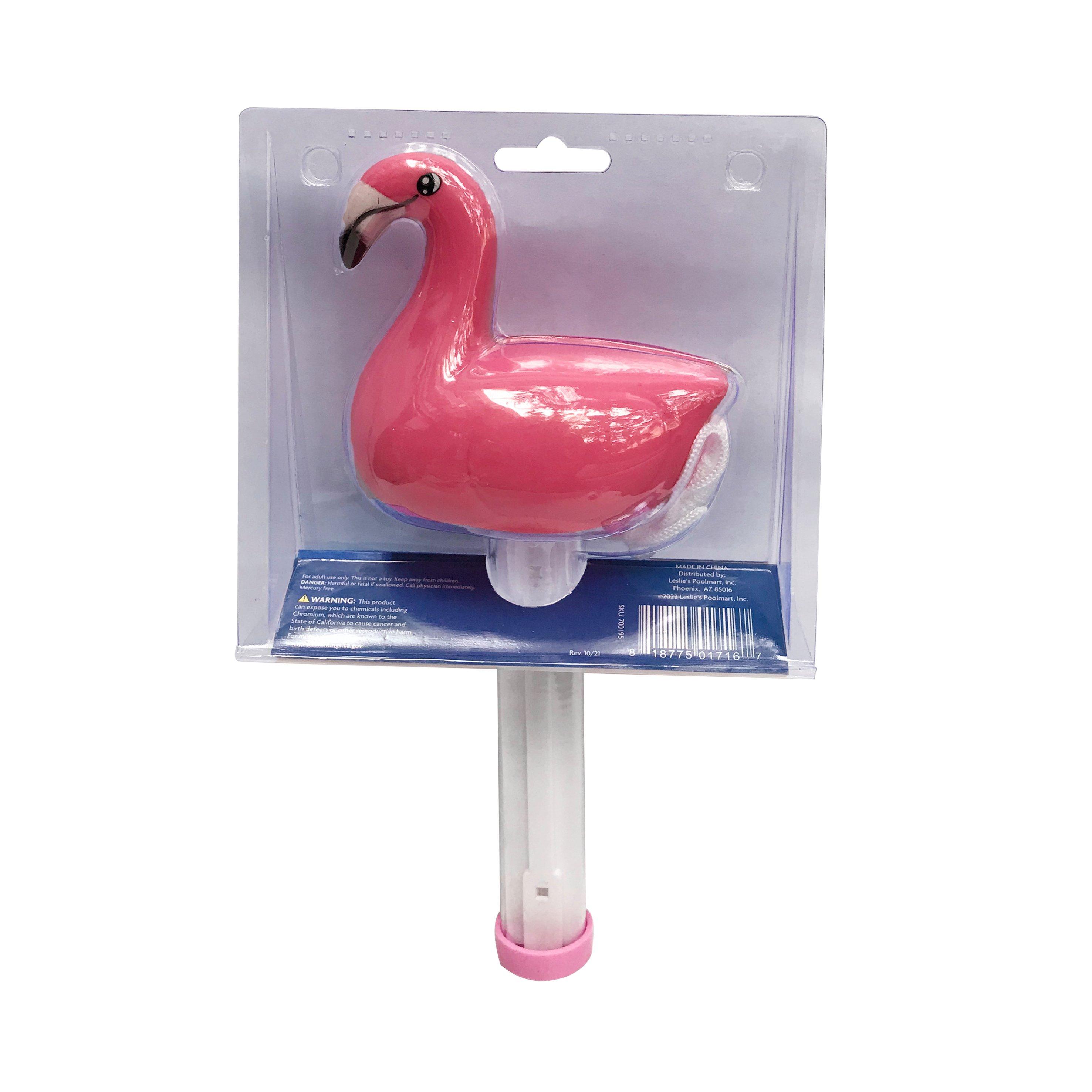 Leslie's Floating Flamingo Thermometer Leslie's Pool Supplies