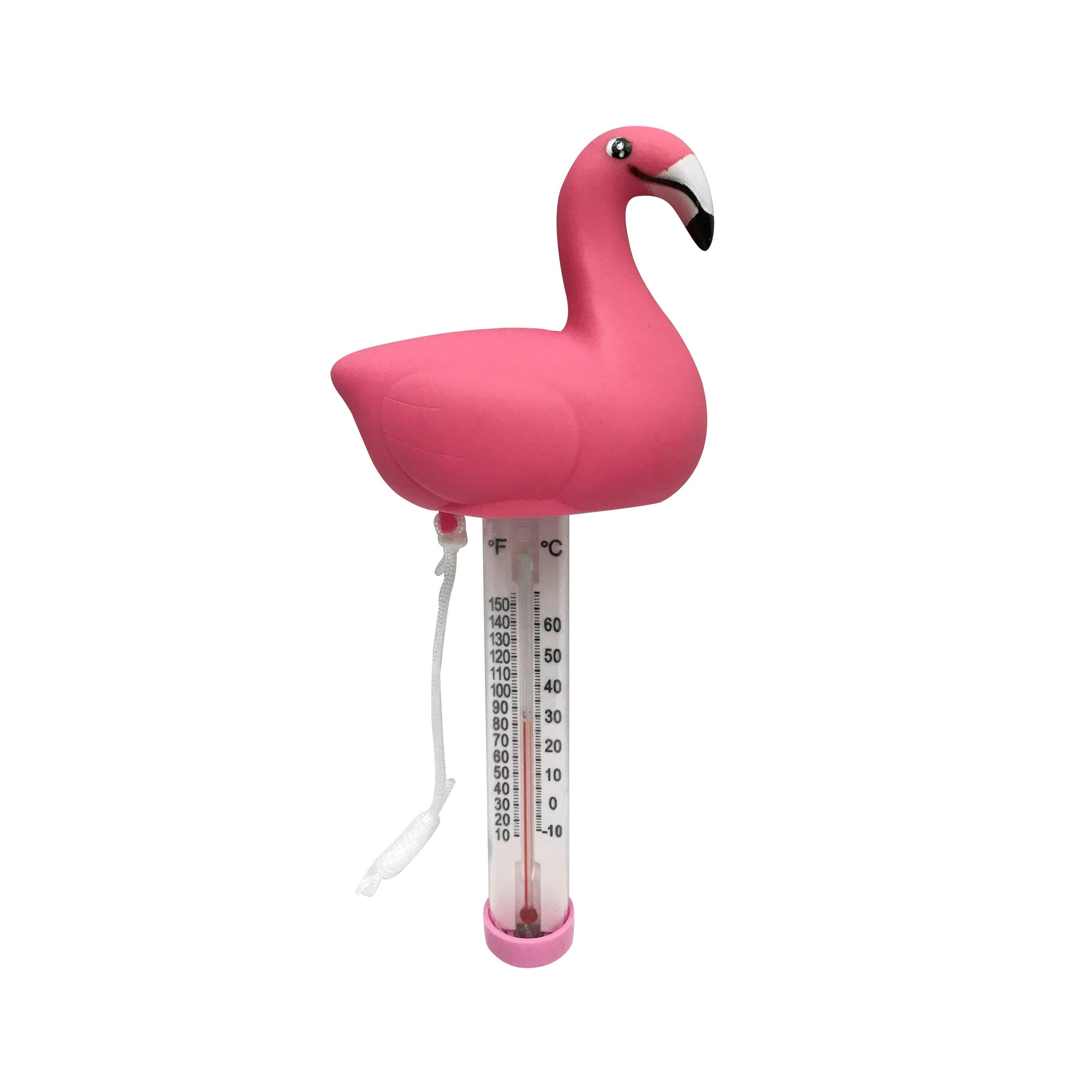 Leslie's Floating Flamingo Thermometer Leslie's Pool Supplies
