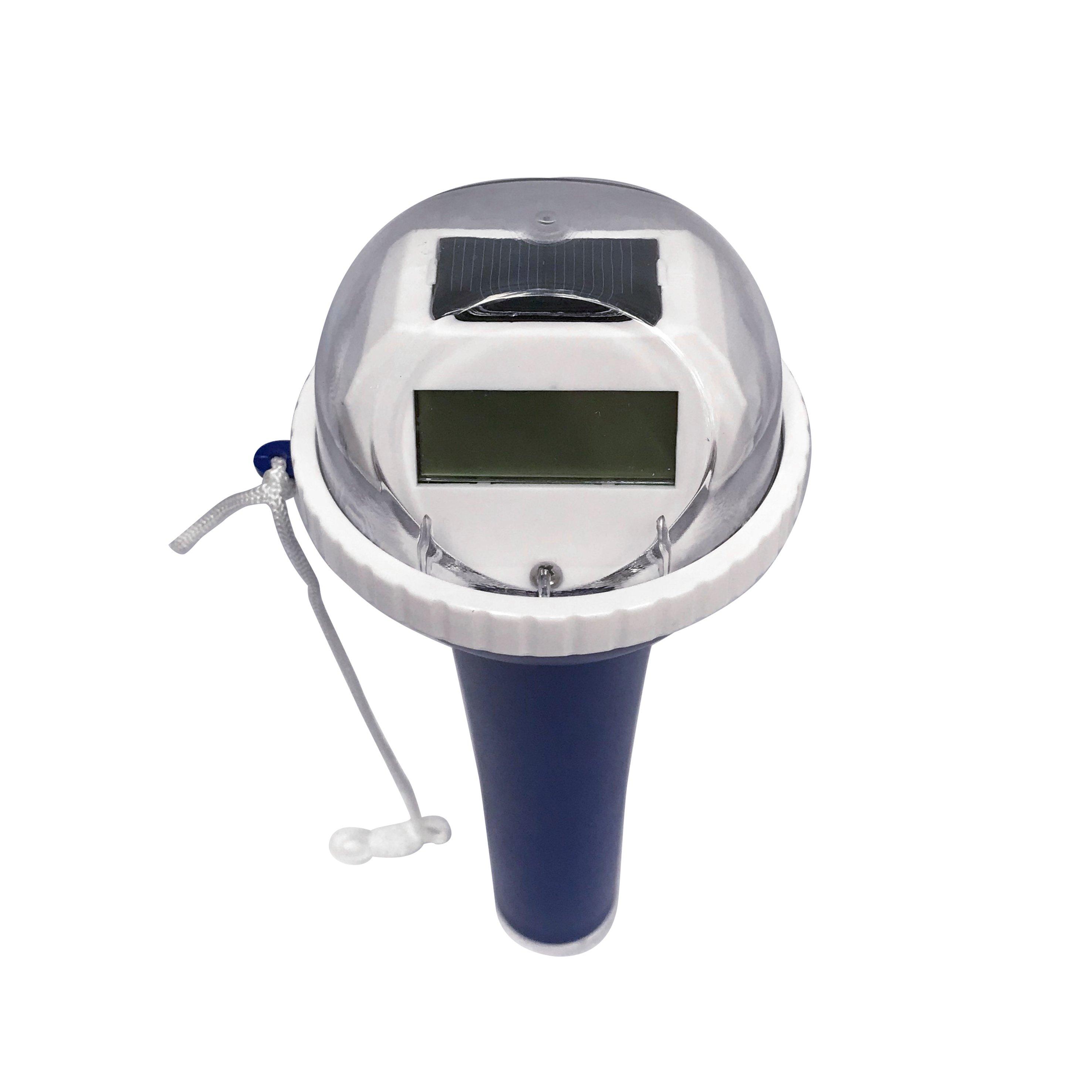 Digital solar-powered pool thermometer