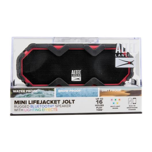 Altec Lansing  Mini LifeJacket Jolt Bluetooth Speaker Black and Red