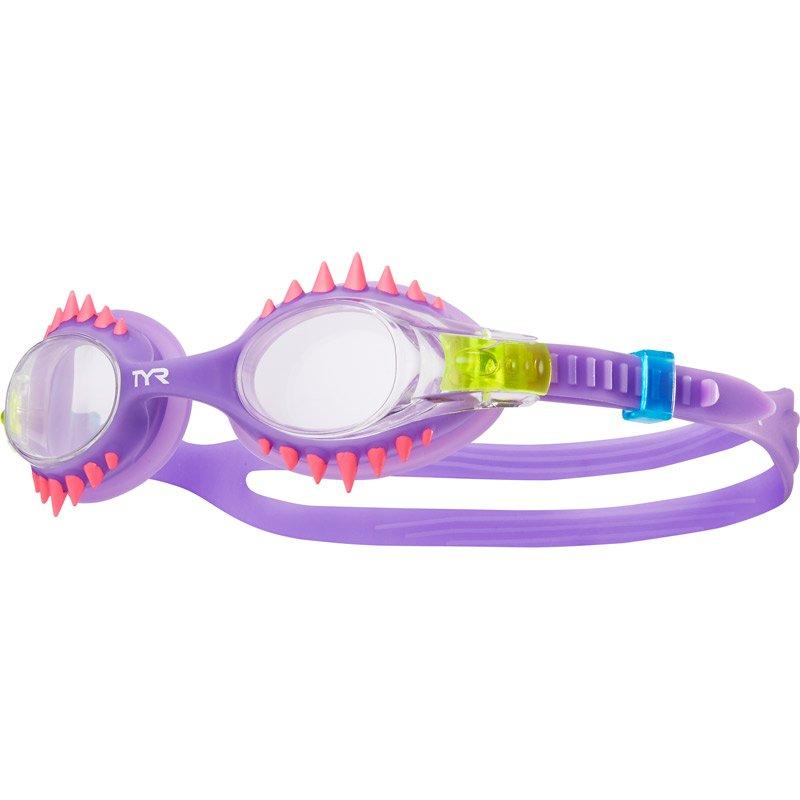 Swimple Spikes Goggles, Clear Purple
