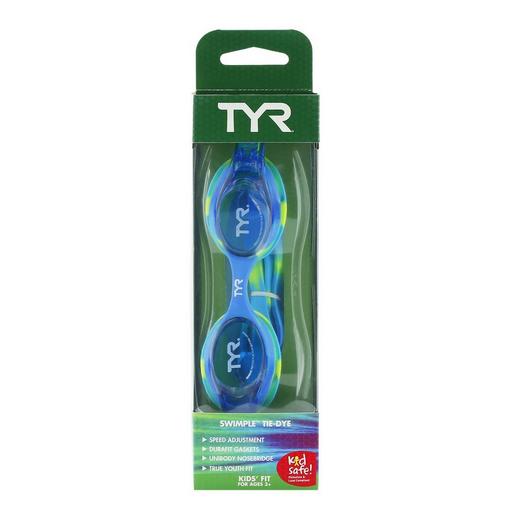TYR  Swimple Kids Goggles  Tie Dye Blue/Green