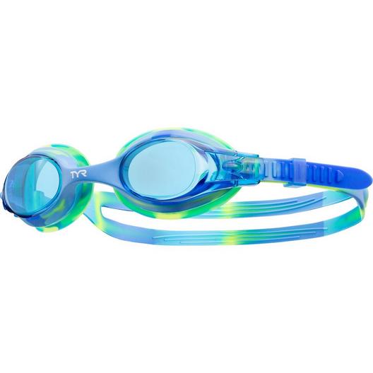 TYR  Swimple Kids Goggles  Tie Dye Blue/Green