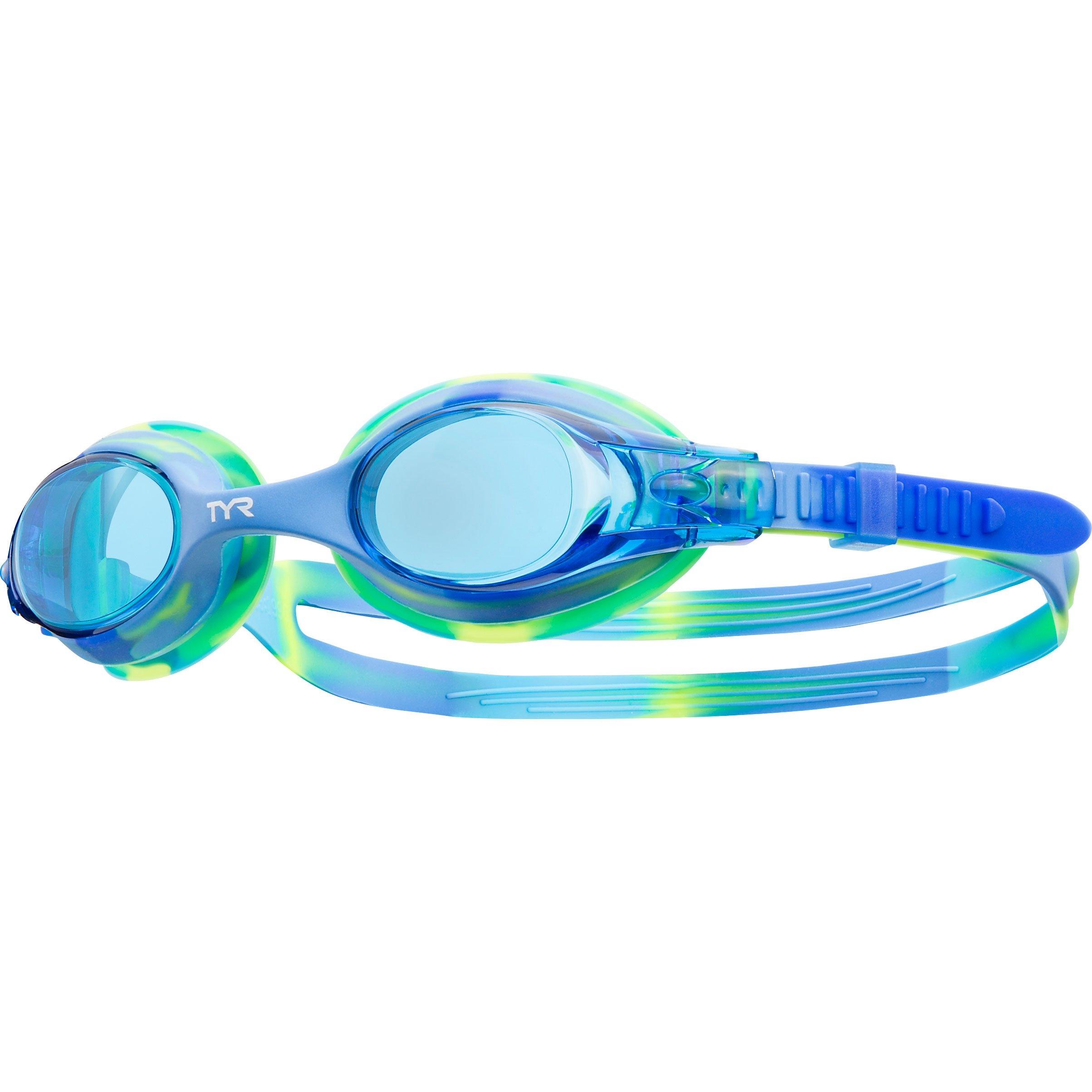 TYR  Swimple Kids Goggles  Tie Dye Blue/Green