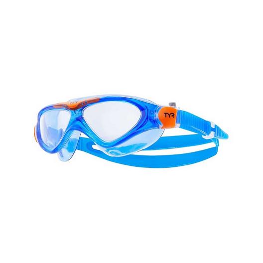 TYR  Rogue Youth Swim Mask  Clear/Blue/Orange