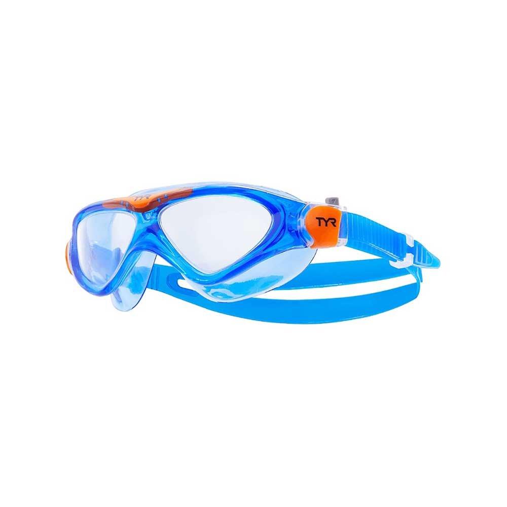 TYR  Rogue Youth Swim Mask  Clear/Blue/Orange