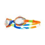 TYR  Swimple Tie Dye Spikes Kids Swim Goggles  Orange/Blue