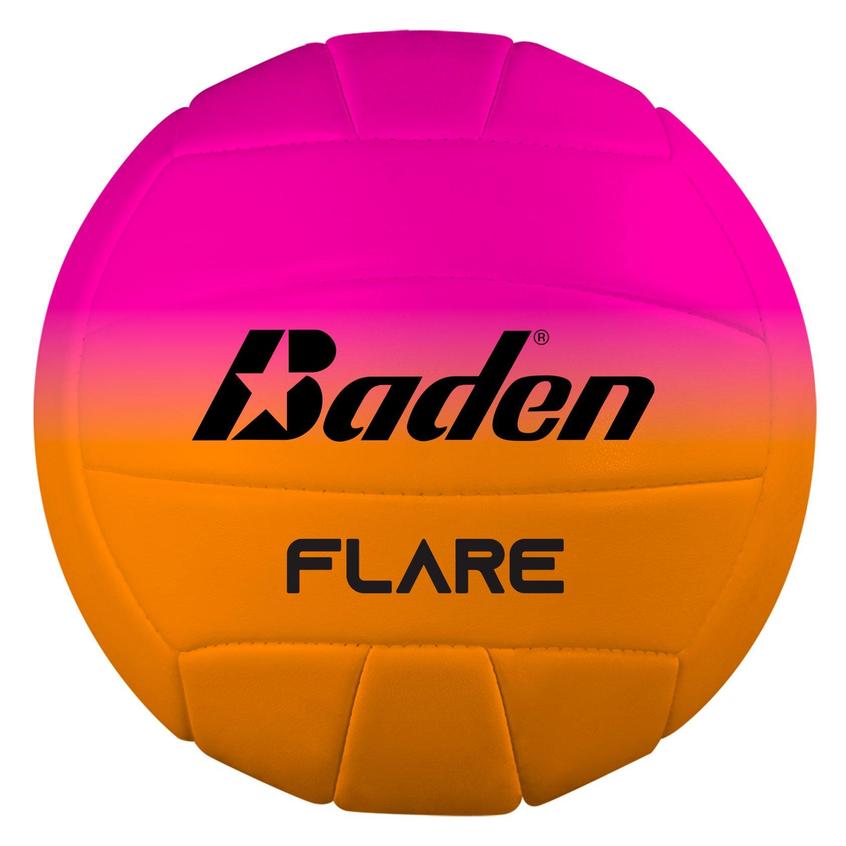 Flare Pink and Orange Volleyball
