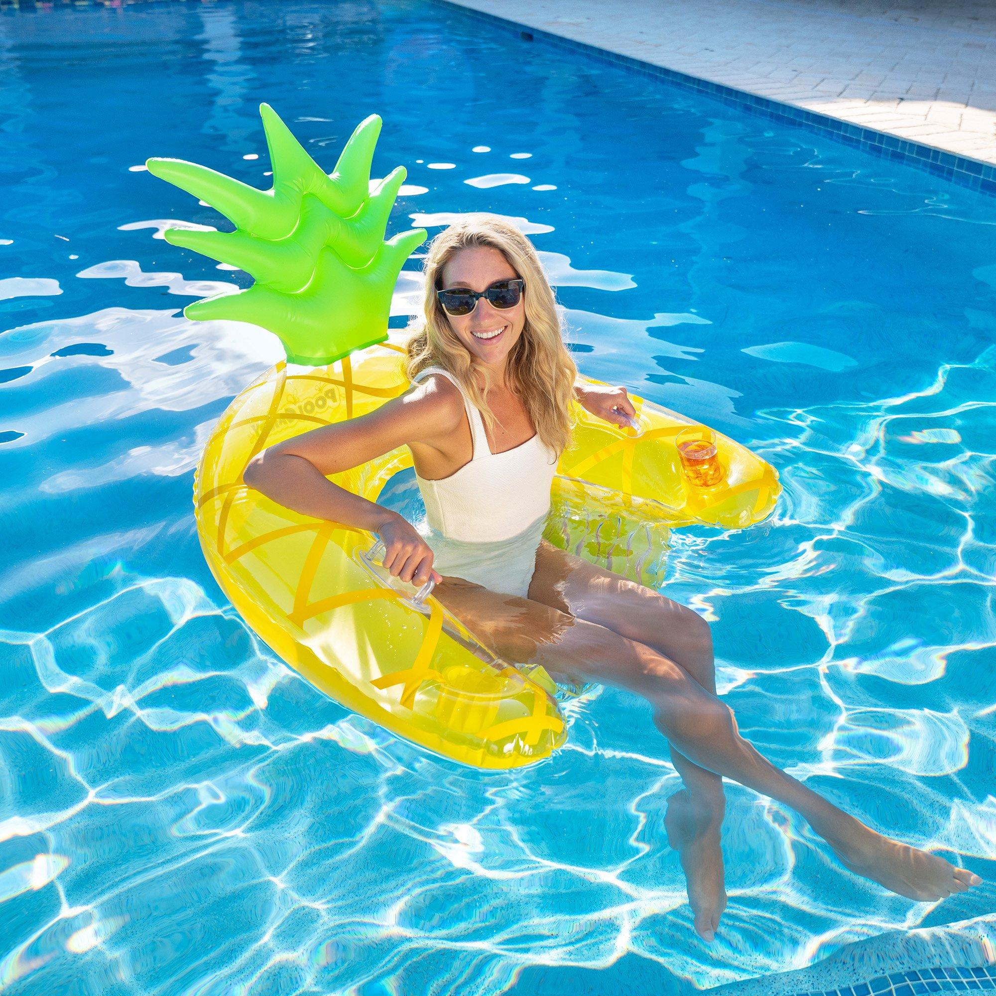 PoolCandy  Resort Collection Jumbo Pineapple Sun Chair with Backrest