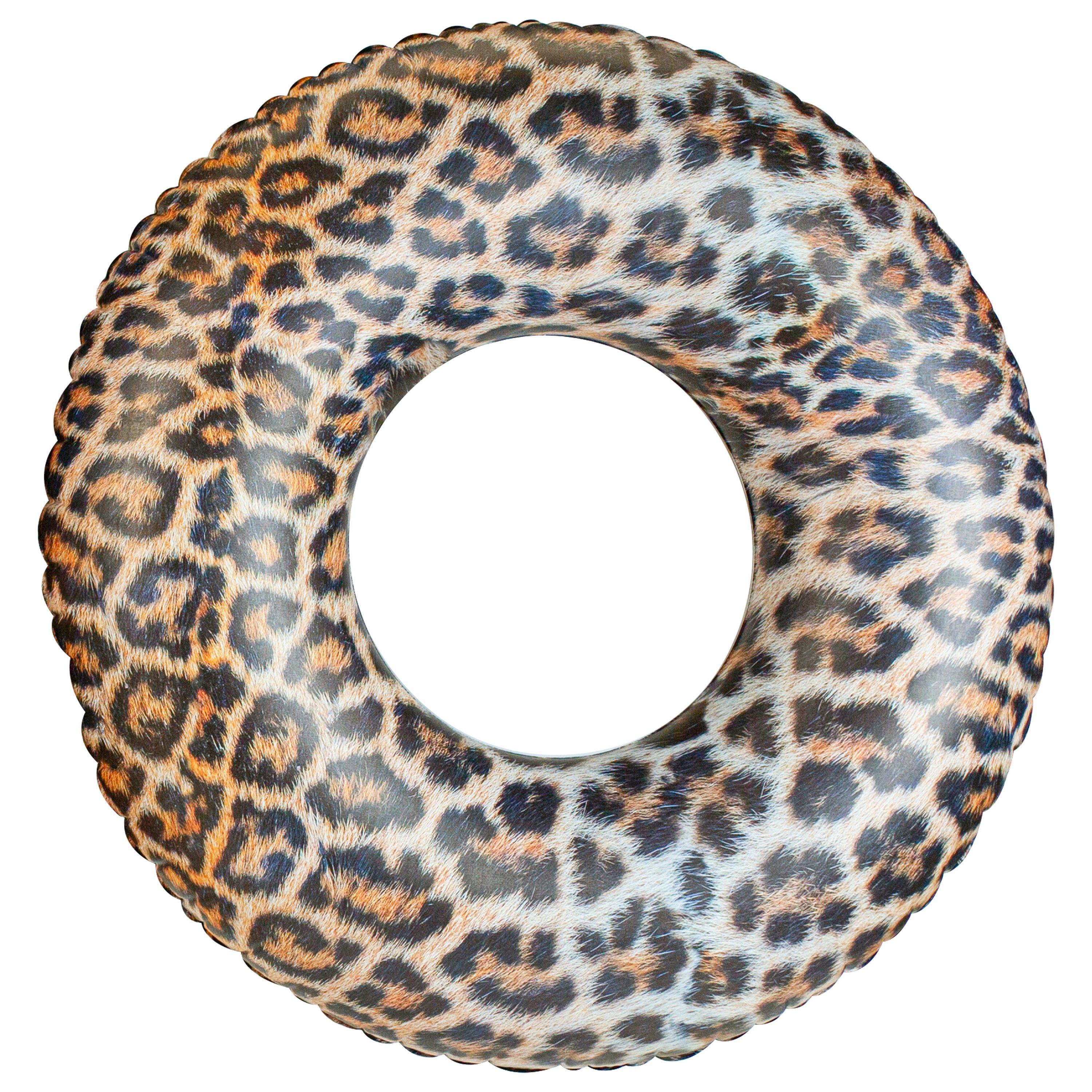 Safari Collection 48" Inflatable Pool Tube with Leopard Print