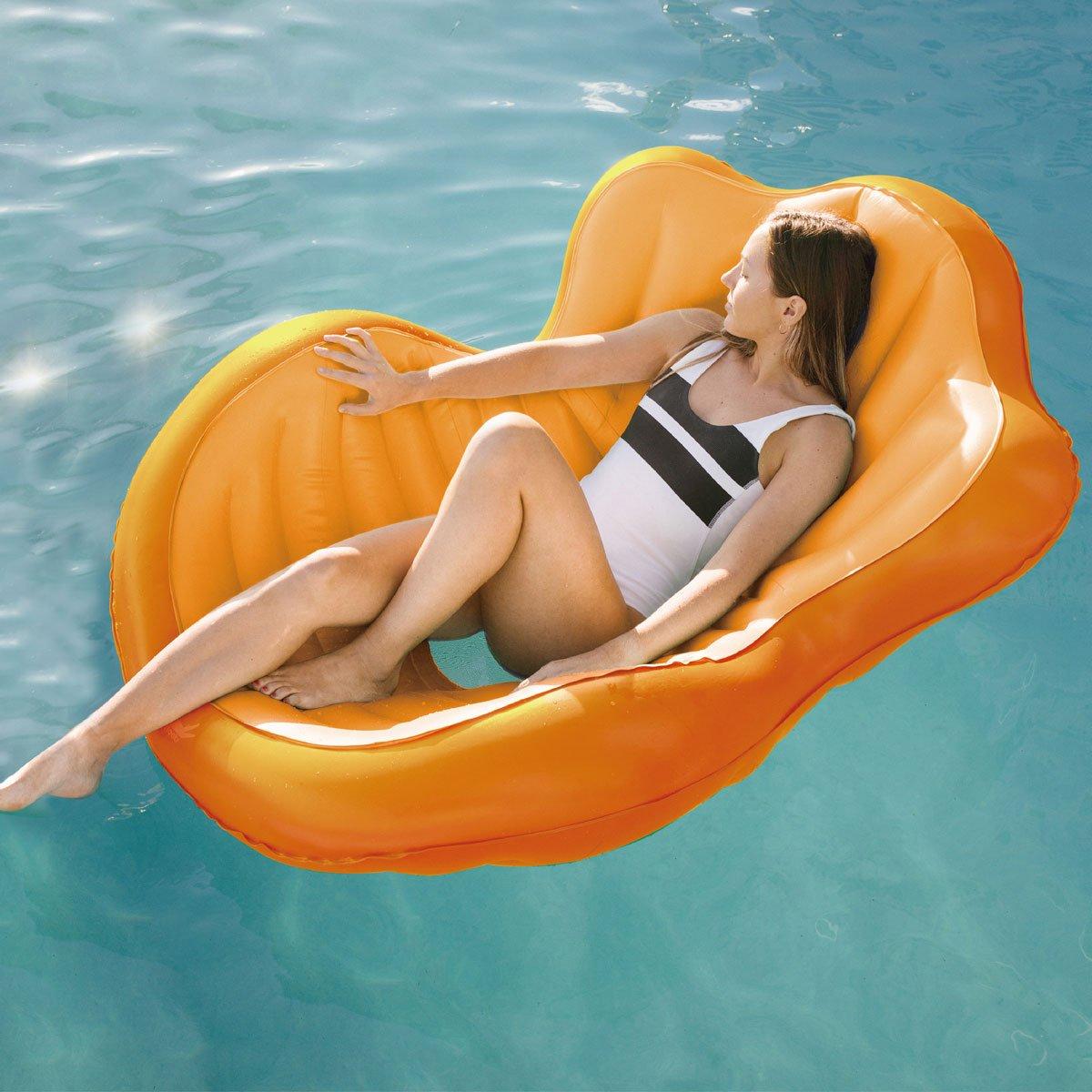 Gator Floats  Salon Lounge Chair Orange
