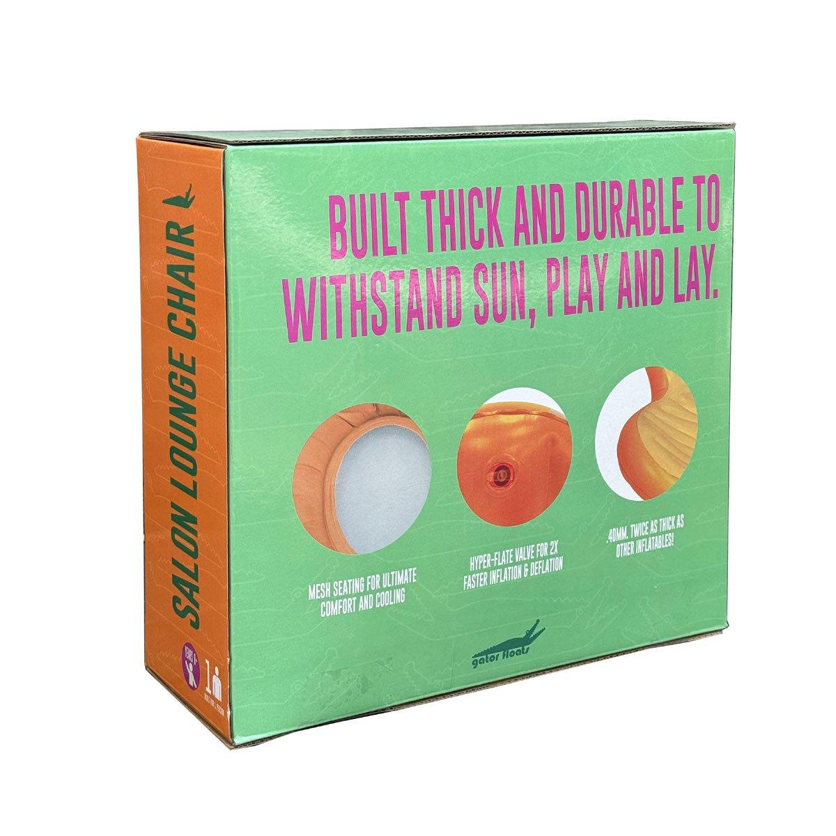 Gator Floats  Salon Lounge Chair Orange